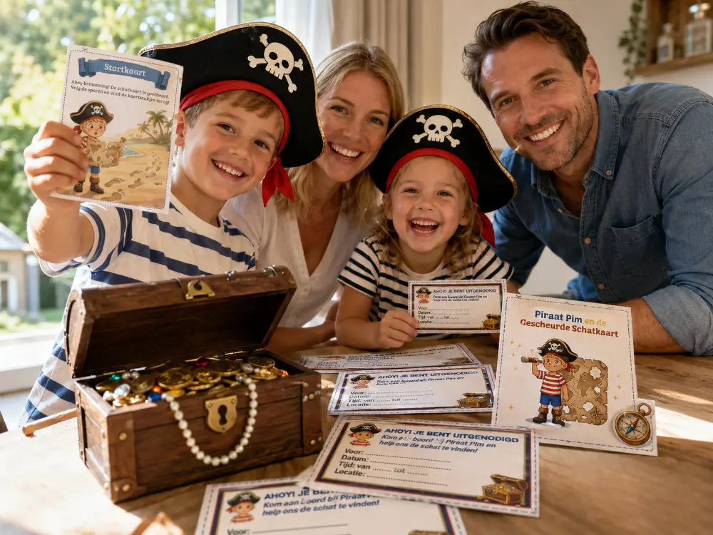Piraten schatkaart maken
