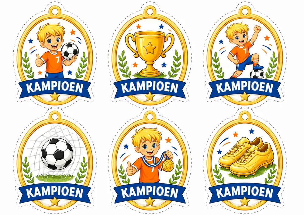 Printbare verdien-badge voor de speurtocht